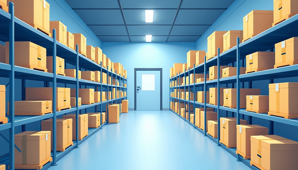 Illustration représentant le fonctionnement logistique du service Amazon FBA.