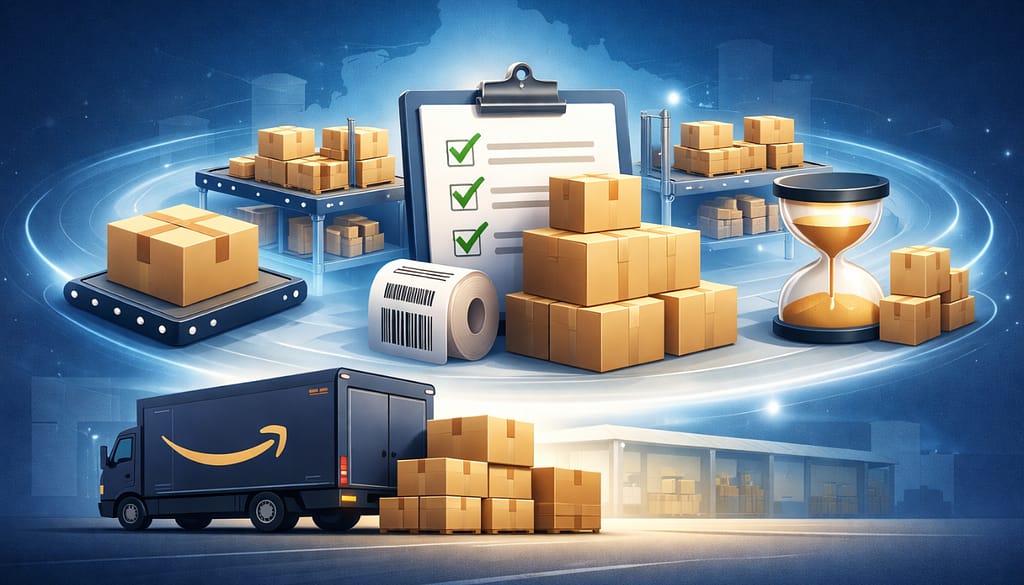 Illustration du barème officiel des frais Amazon FBA en France